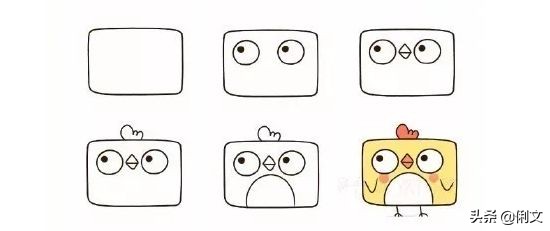 简笔画小动物100种可爱幼儿园,6-12岁儿童绘画简笔画小动物