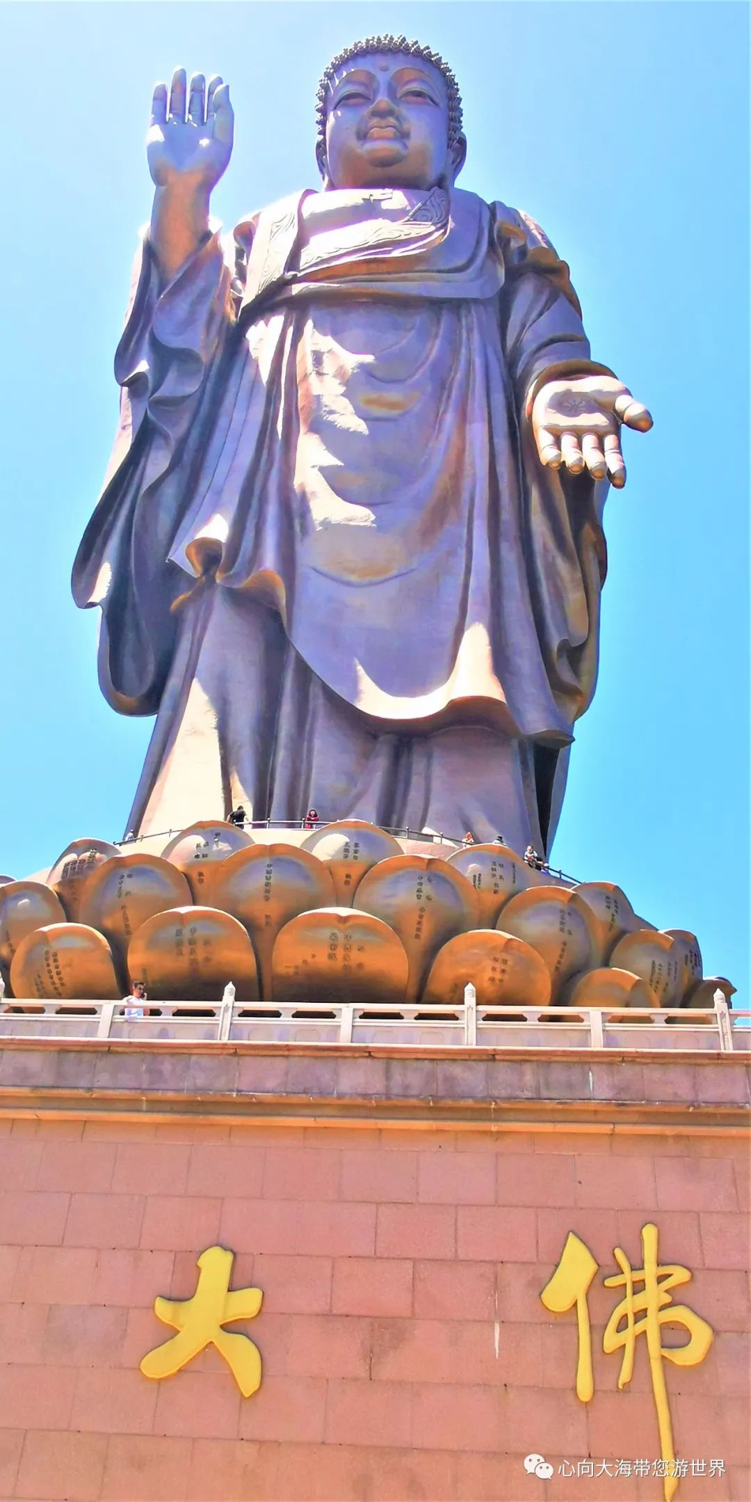 灵山大佛拜佛视频,灵山大佛震撼视频