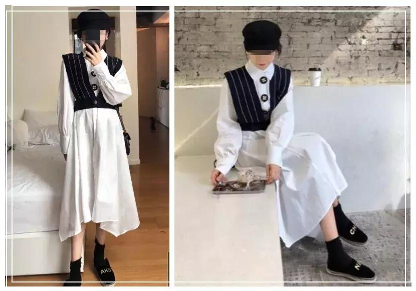 过膝长衬衣怎么搭配,长款格子衬衣女过膝超长怎么搭配