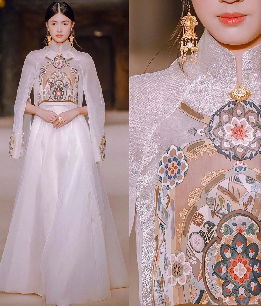 满大街都是浓浓的过节气息,满大街都是国风的衣服