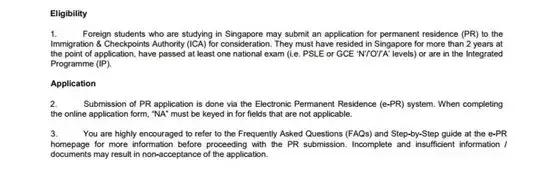 申请新加坡绿卡要满足哪些条件呢,新加坡申请绿卡的条件是什么