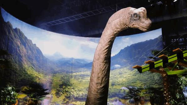 来到侏罗纪公园遇到超真实的恐龙,侏罗纪公园恐龙大探秘