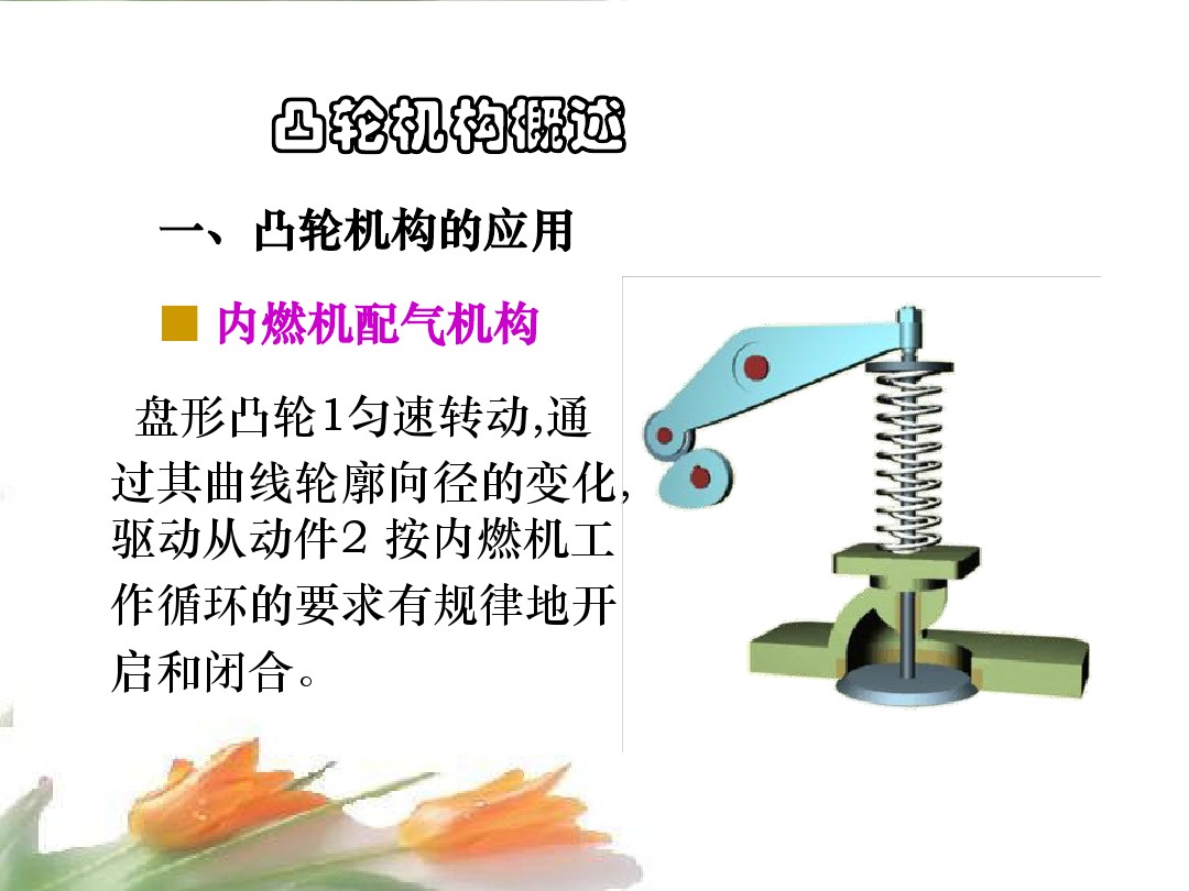 凸轮机构的形式,凸轮机构的类型及应用