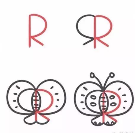 26个字母趣味简笔画动物,26个英文字母趣味简笔画