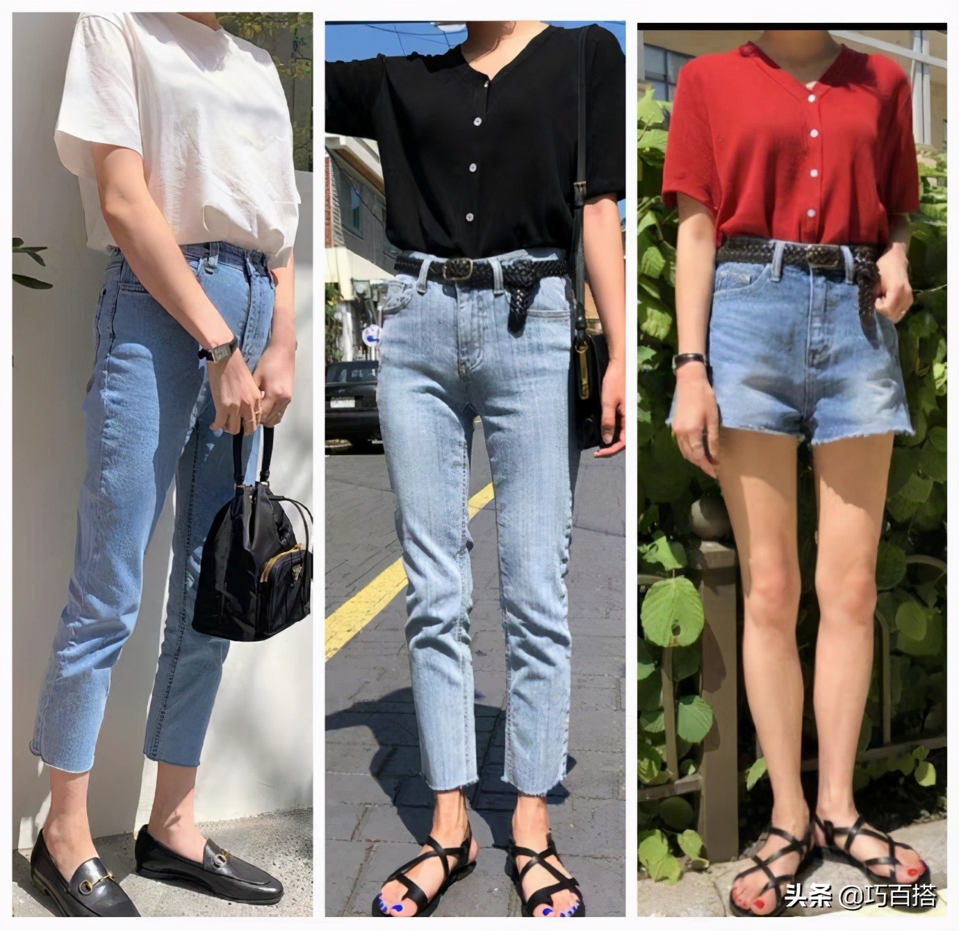 牛仔裤这几套搭配才是精髓,牛仔裤怎么搭配潮流女图片