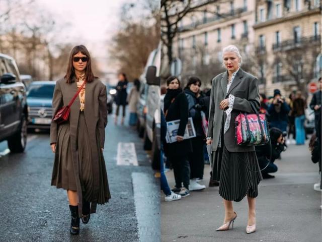 西装配裙子适合哪种发型,中长西装配什么裙子好看