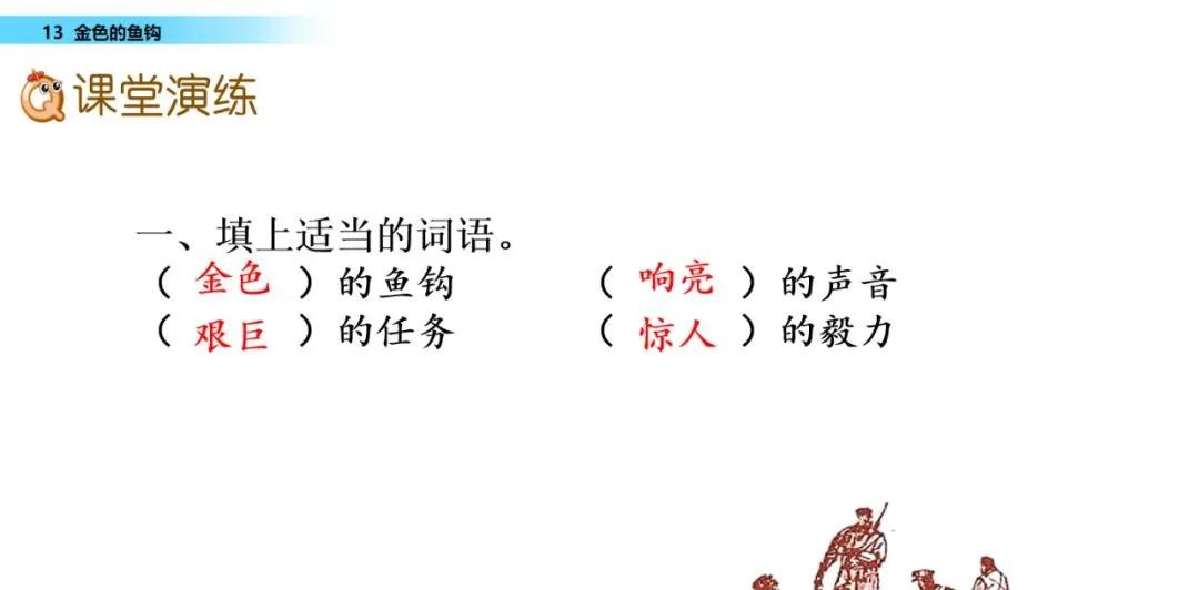 部编版六年级下册金色的鱼钩笔记,六年级语文下册金色的鱼钩知识点