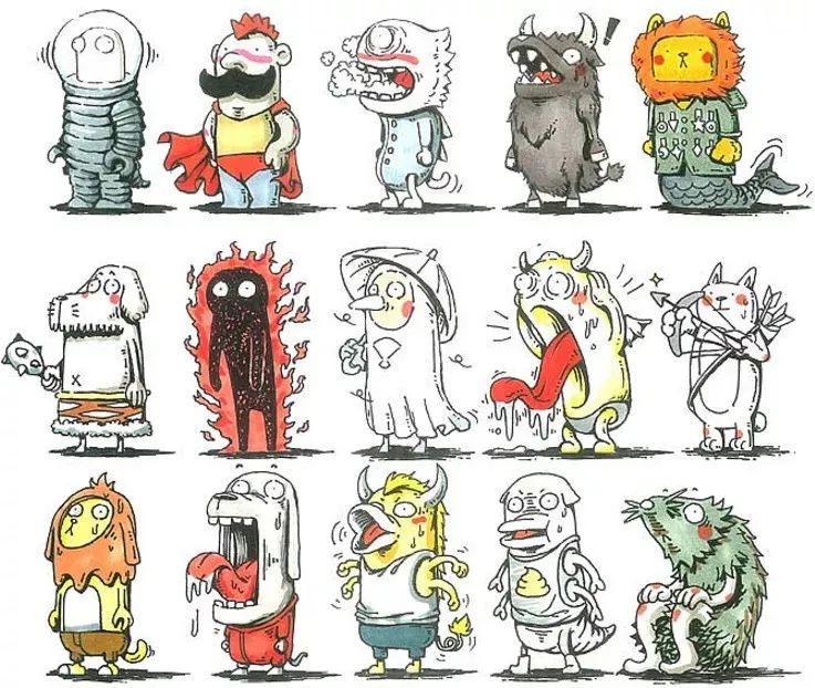 90后插画师画鬼,90后插画师山海经神兽