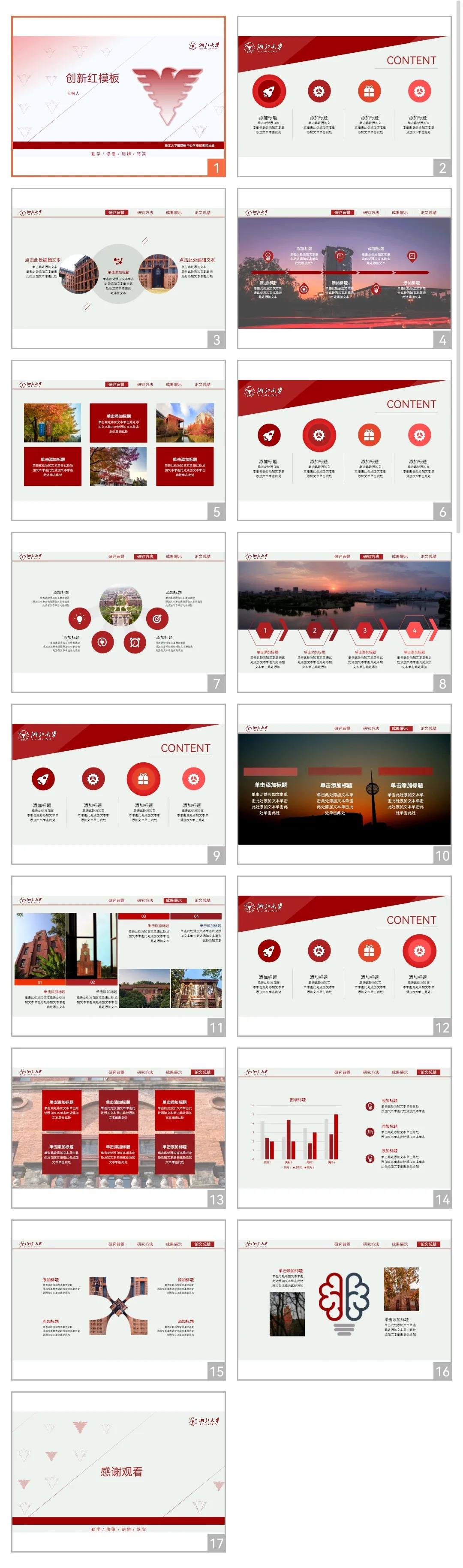 复旦大学ppt模板下载,浙江大学极简ppt模板