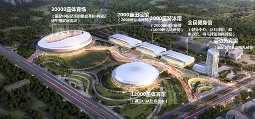 乌鲁木齐奥林匹克体育中心六大场馆年底全部完工