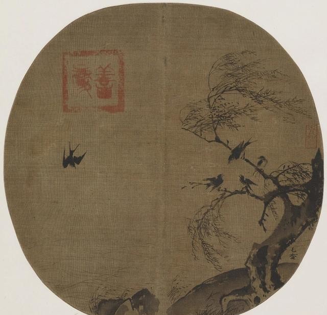 宋画花鸟虫鱼卷,宋画里的花鸟图片