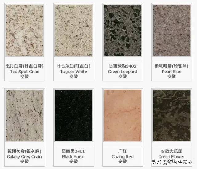 世界石材标准图谱电子书,常用石材品种名称大全图谱