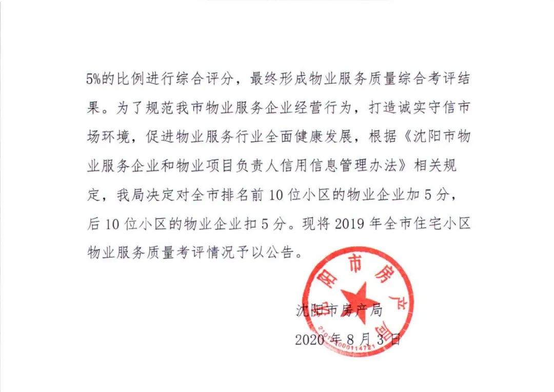 沈阳物业排名一览表,沈阳物业排名前十的品牌