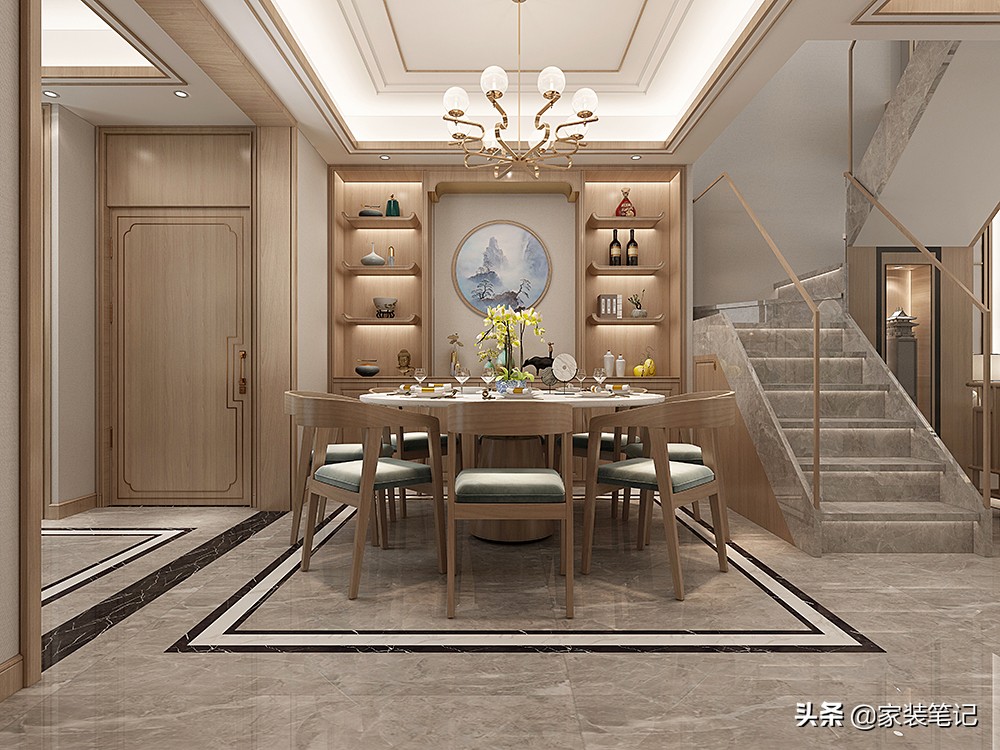 开间12米进深9米中式复式楼别墅,发现一套好房