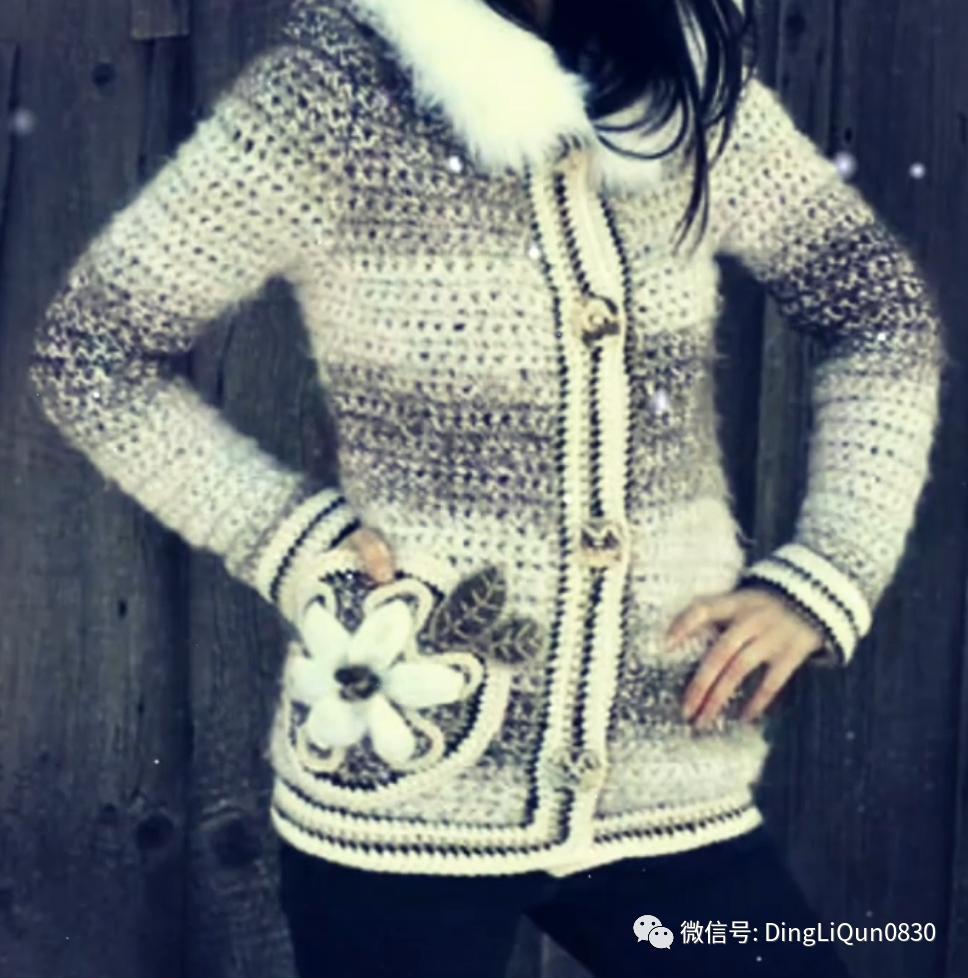 30款漂亮的针织开衫设计,针织祖母格开衫