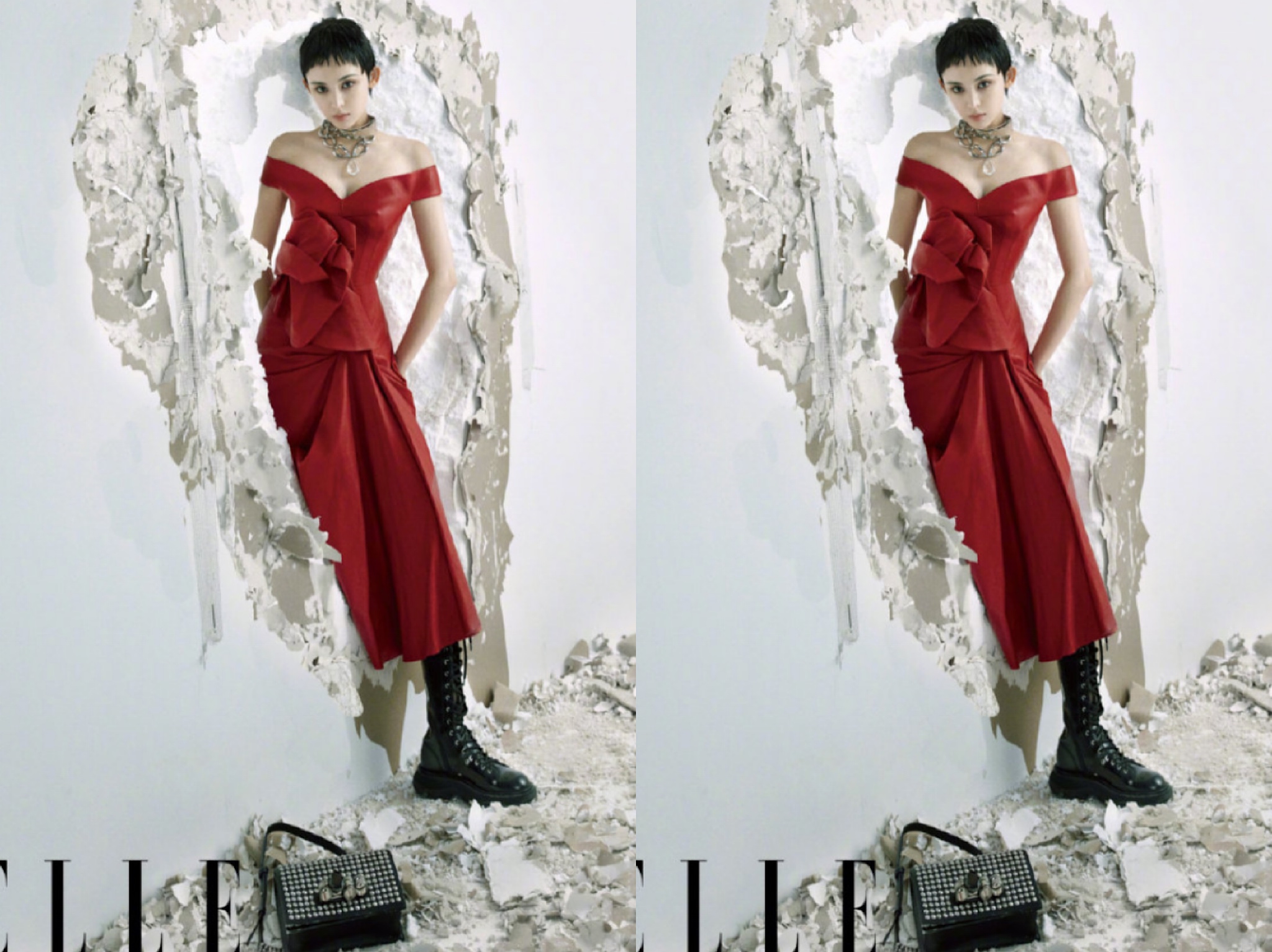 娜扎复古短发,娜扎各款短发