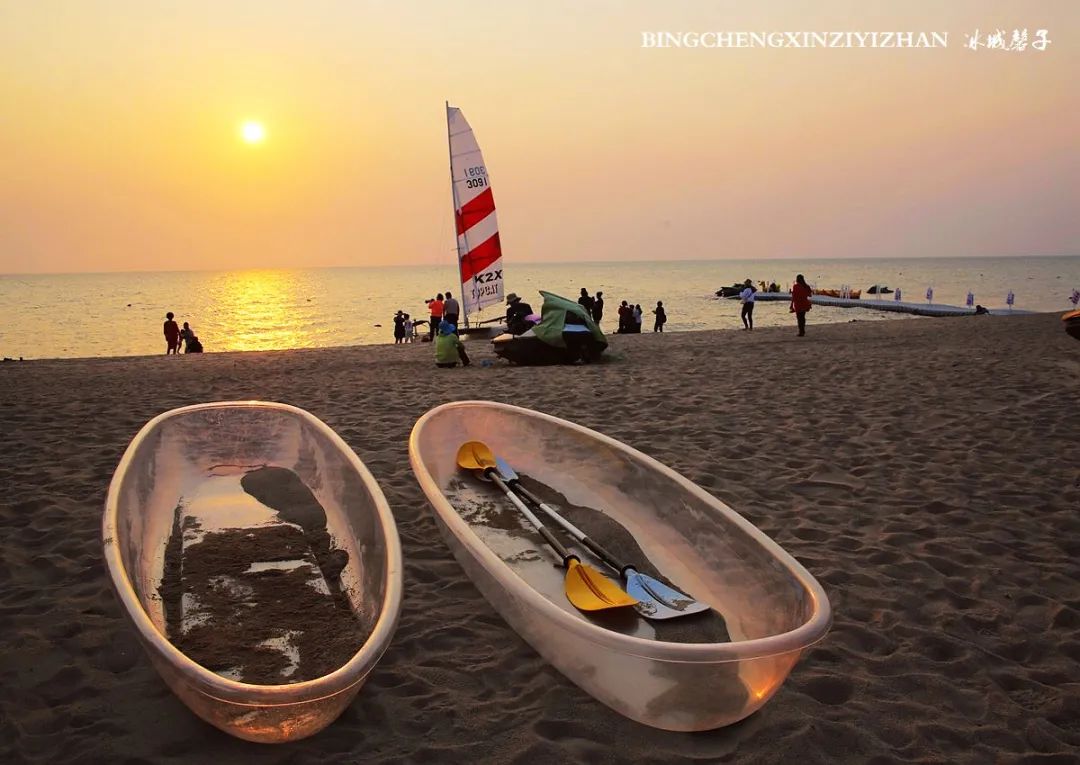 龙沐湾落日海滩,乐东最美落日海滩