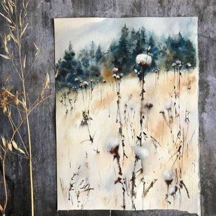 水彩表达情绪,水彩积极向上的画