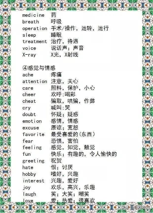 九年义务教育的英语,中考英语单词速记1800词