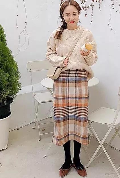 韩国欧尼毛衣穿搭,韩系欧尼温柔通勤感秋日气质内搭