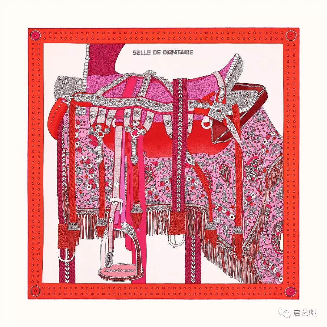 踏青归来,爱马仕中式马鞍丝巾