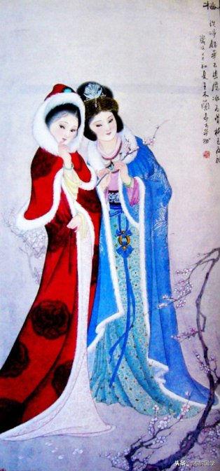 中国古典百美诗画（上）：一位佳丽一首古诗，可谓赏心悦目，收藏