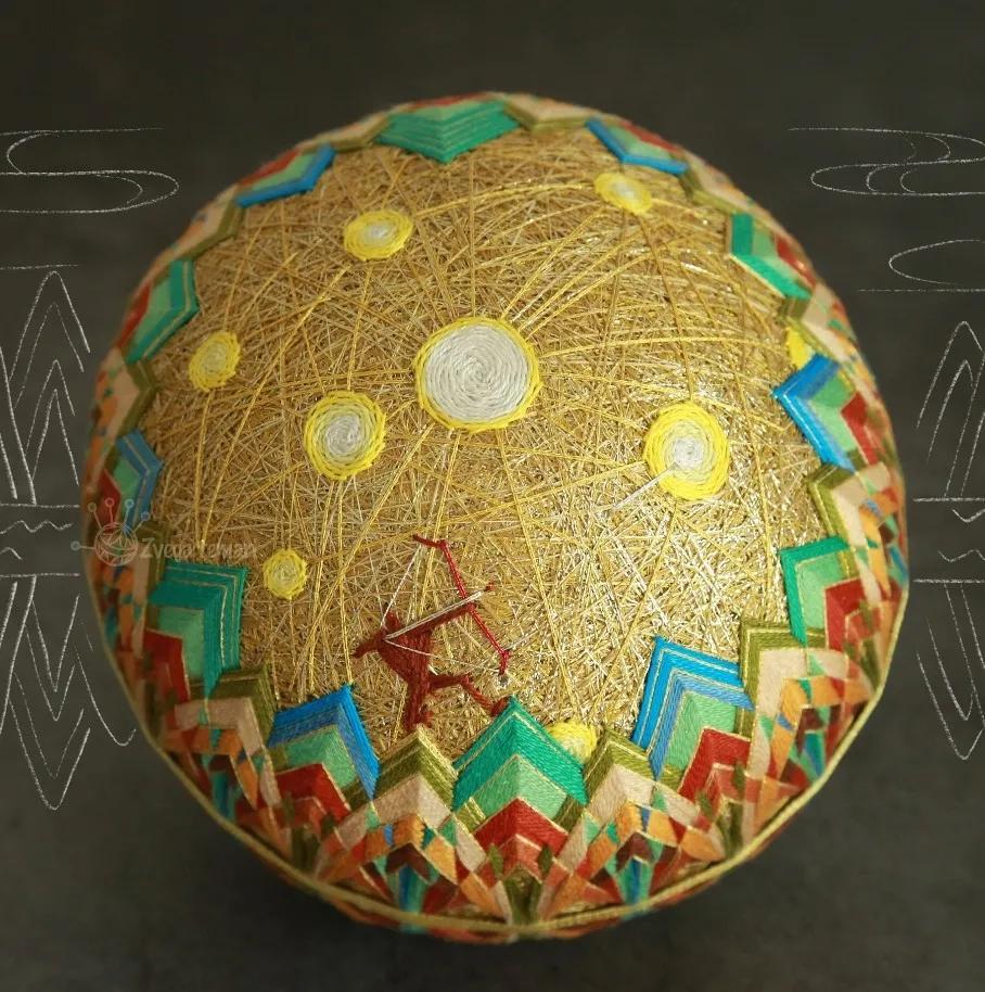 惊艳!“球上刺绣”你见过吗?她在球上绣出二十四节气,无数粉丝为之打call