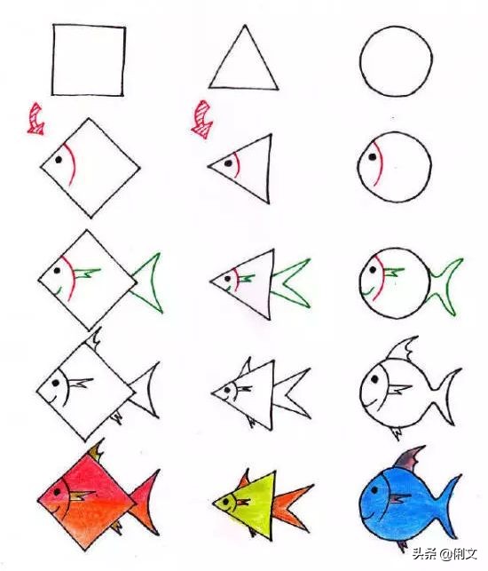 简笔画小动物100种可爱幼儿园,6-12岁儿童绘画简笔画小动物