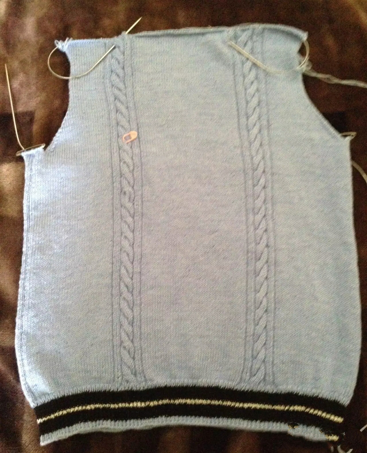 新款韩版学院风V领叠穿针织背心,织宽松v领背心