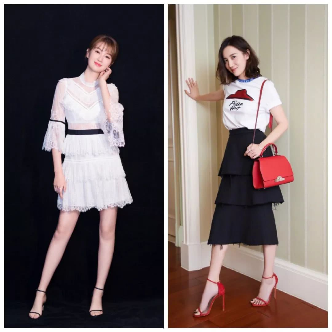 杨幂和肯豆现在的照片,杨幂与肯豆穿的高跟鞋