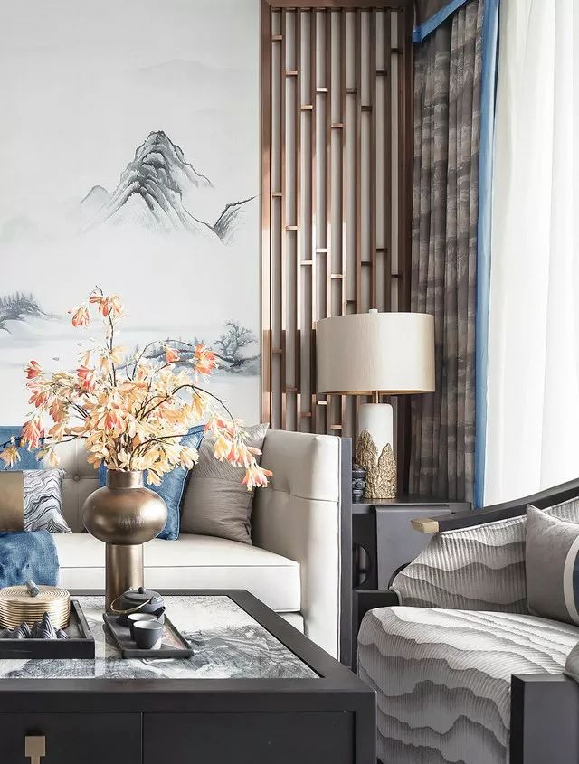 凯悦家居布艺效果图,凯悦新中式窗帘效果图