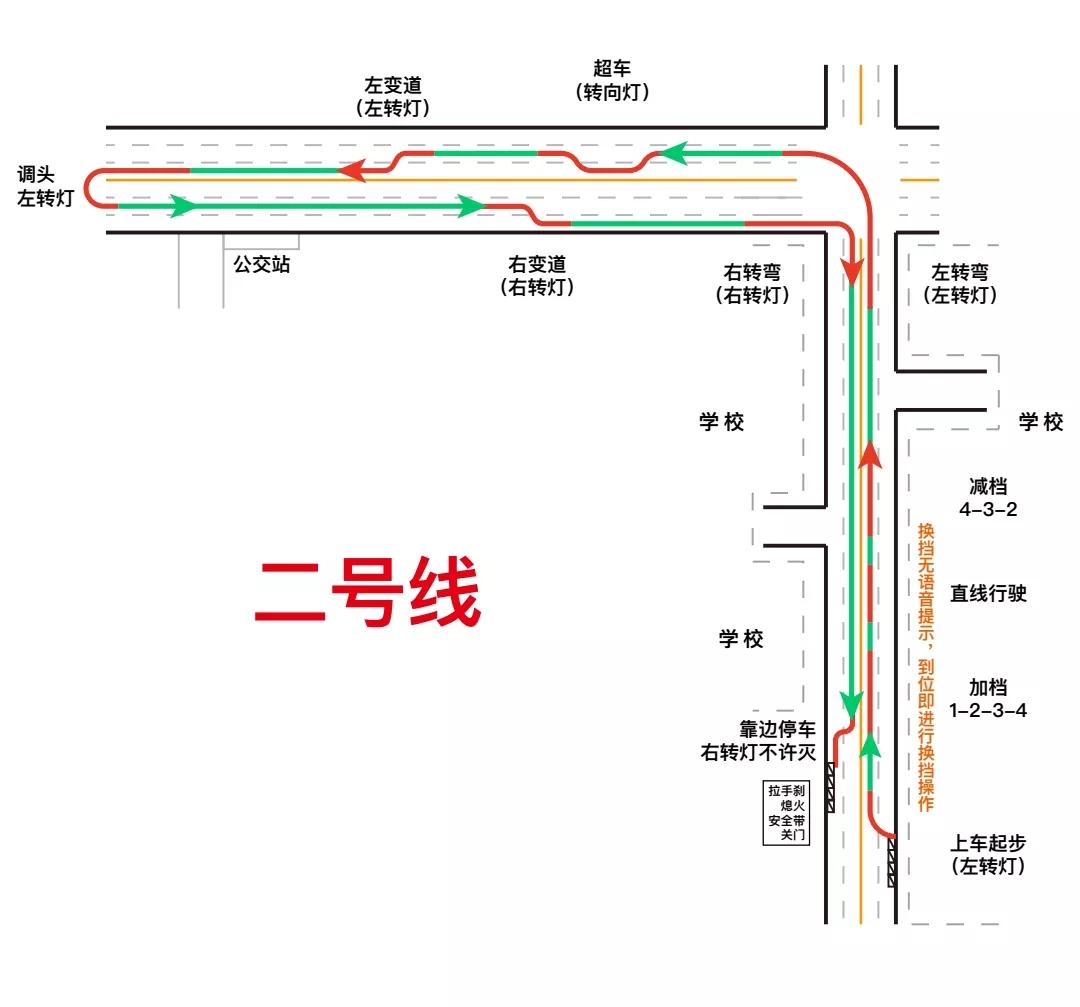 汇通驾校科三考试路线图,汇通科三考场路线