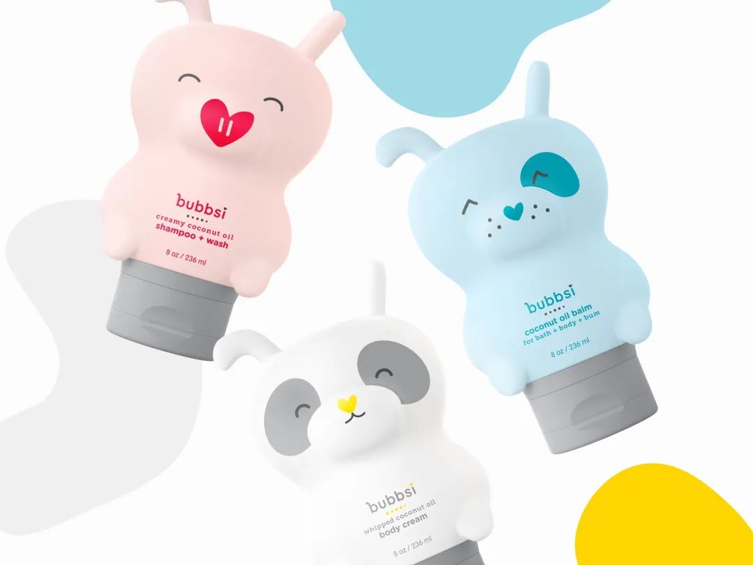 这5组利用IP形象结合产品的婴幼儿洗护包装,很萌!