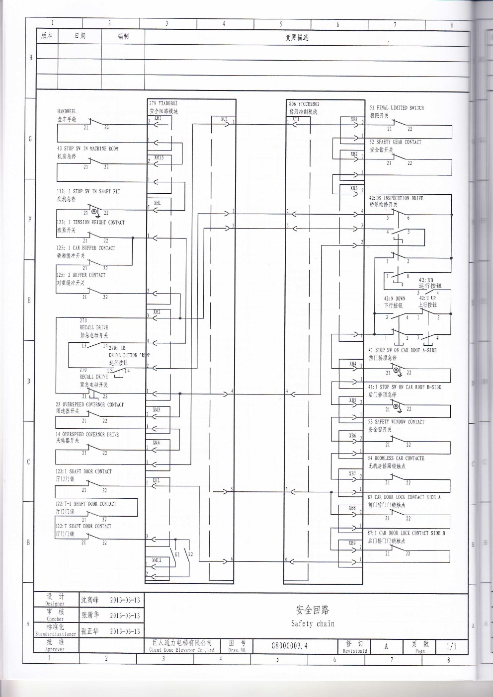 巨通gf21货梯维修手册,迅达货梯电气原理图