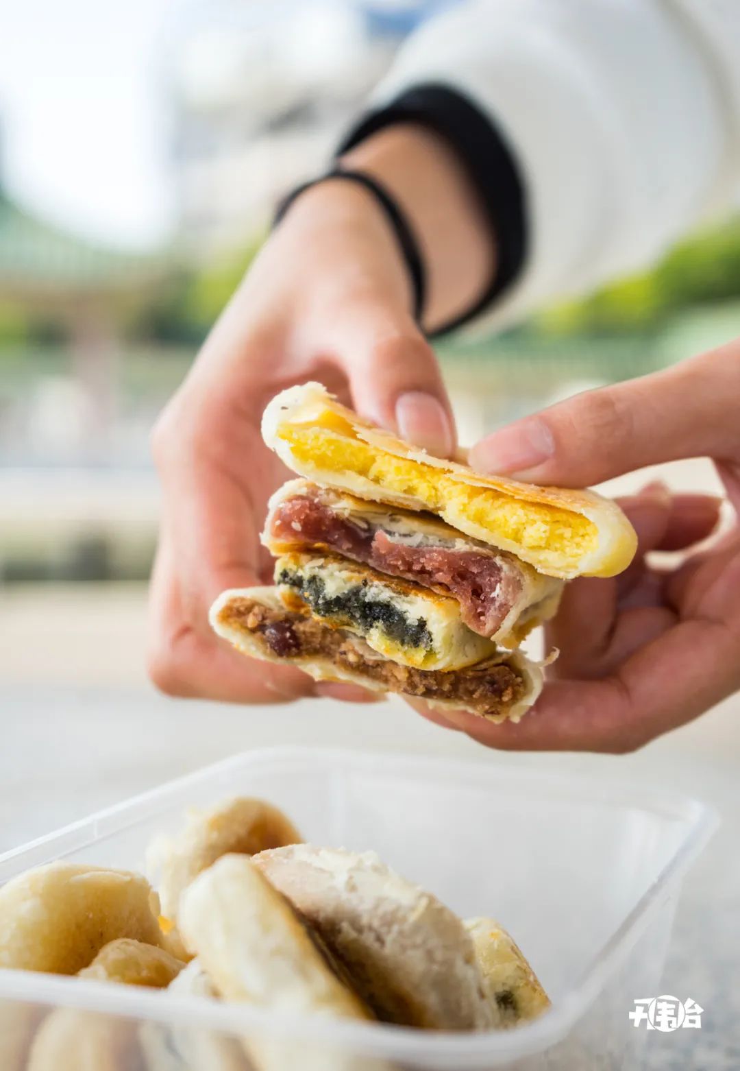 广州花都狮岭市场手工绿豆饼,澳门何妈绿豆饼广州花都店