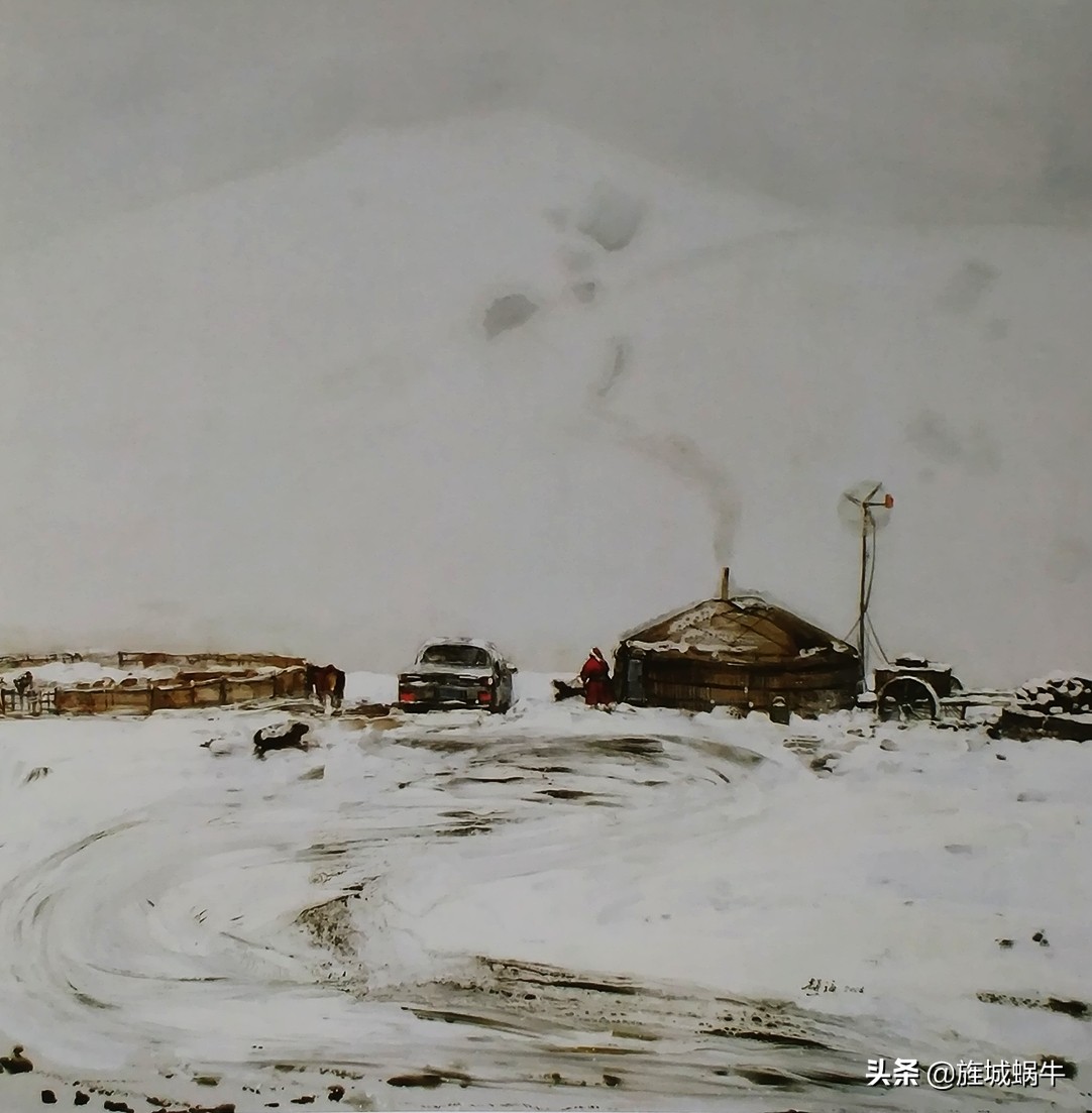 读赵福画笔下的皑皑白雪