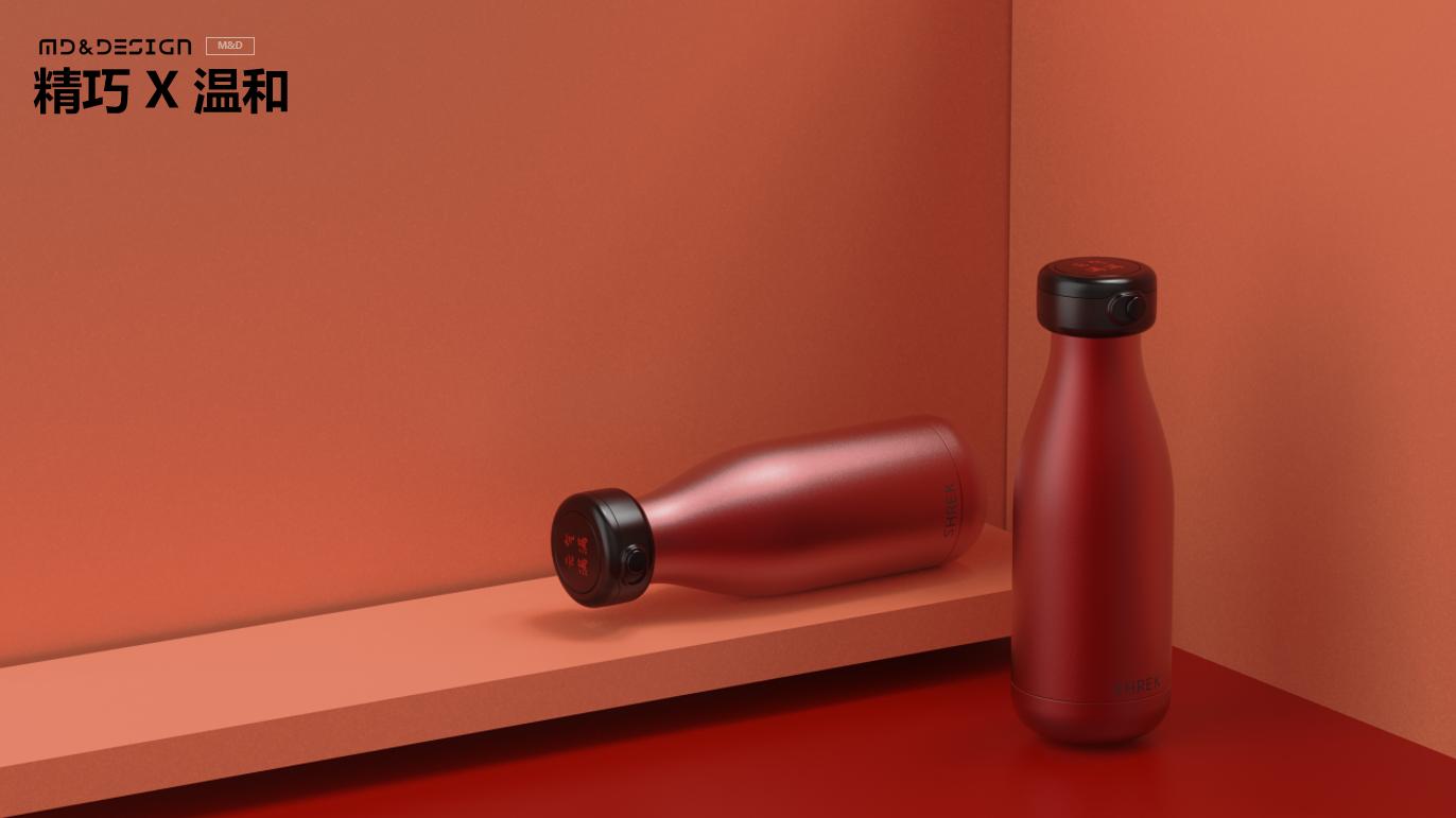 保温杯产品设计图,保温杯旋转式设计