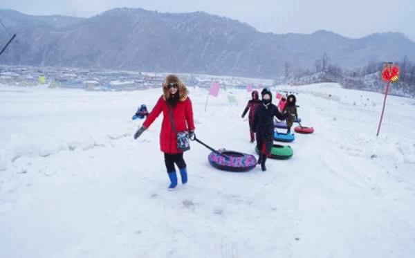 抚松玩雪的地方,前方高能下雪