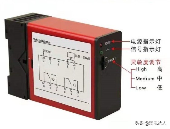 地感线圈接线图解,地感线圈详细接线