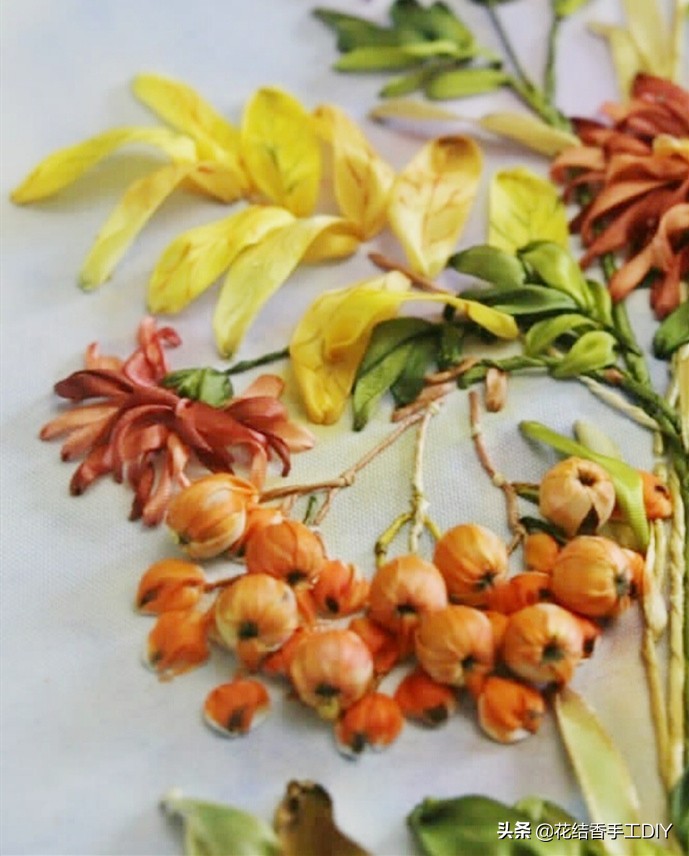 丝带绣的立体绣法,丝带绣的各种绣法视频