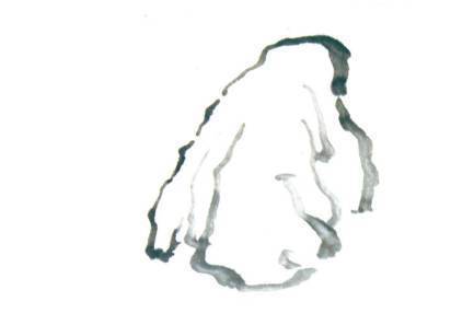 国画山水画石头的画法如何上色,国画石头的画法斧劈皴图片