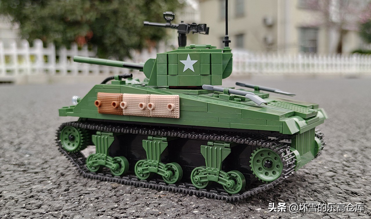 m2谢尔曼坦克,全冠积木谢尔曼坦克测评