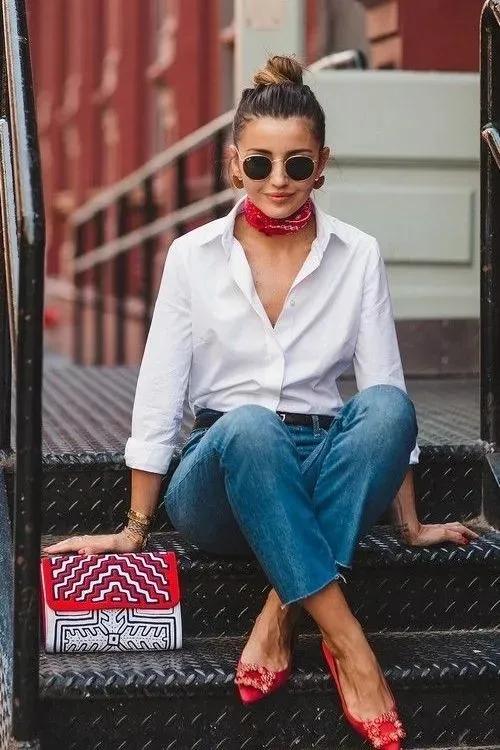 长丝巾古装系法3米长1.5米宽丝巾,长条丝巾配衬衣的系法简单又漂亮