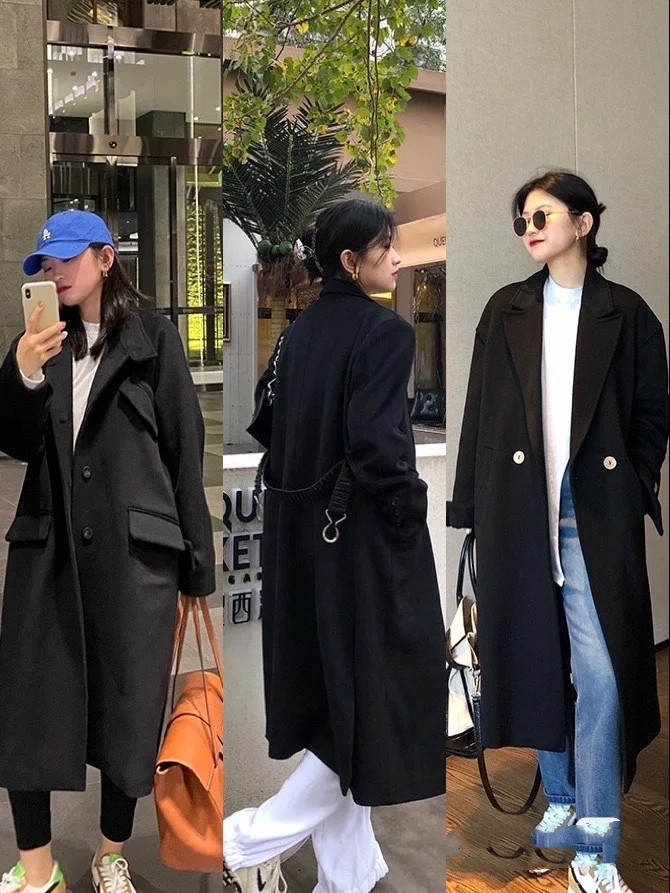 22套初秋洋气的韩系甜酷风穿搭,冬季不露腿韩系穿搭显瘦