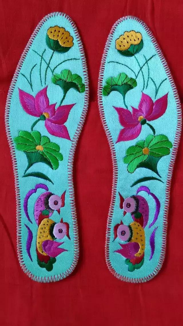 好看的刺绣鞋垫图案大全,刺绣鞋垫100种图片