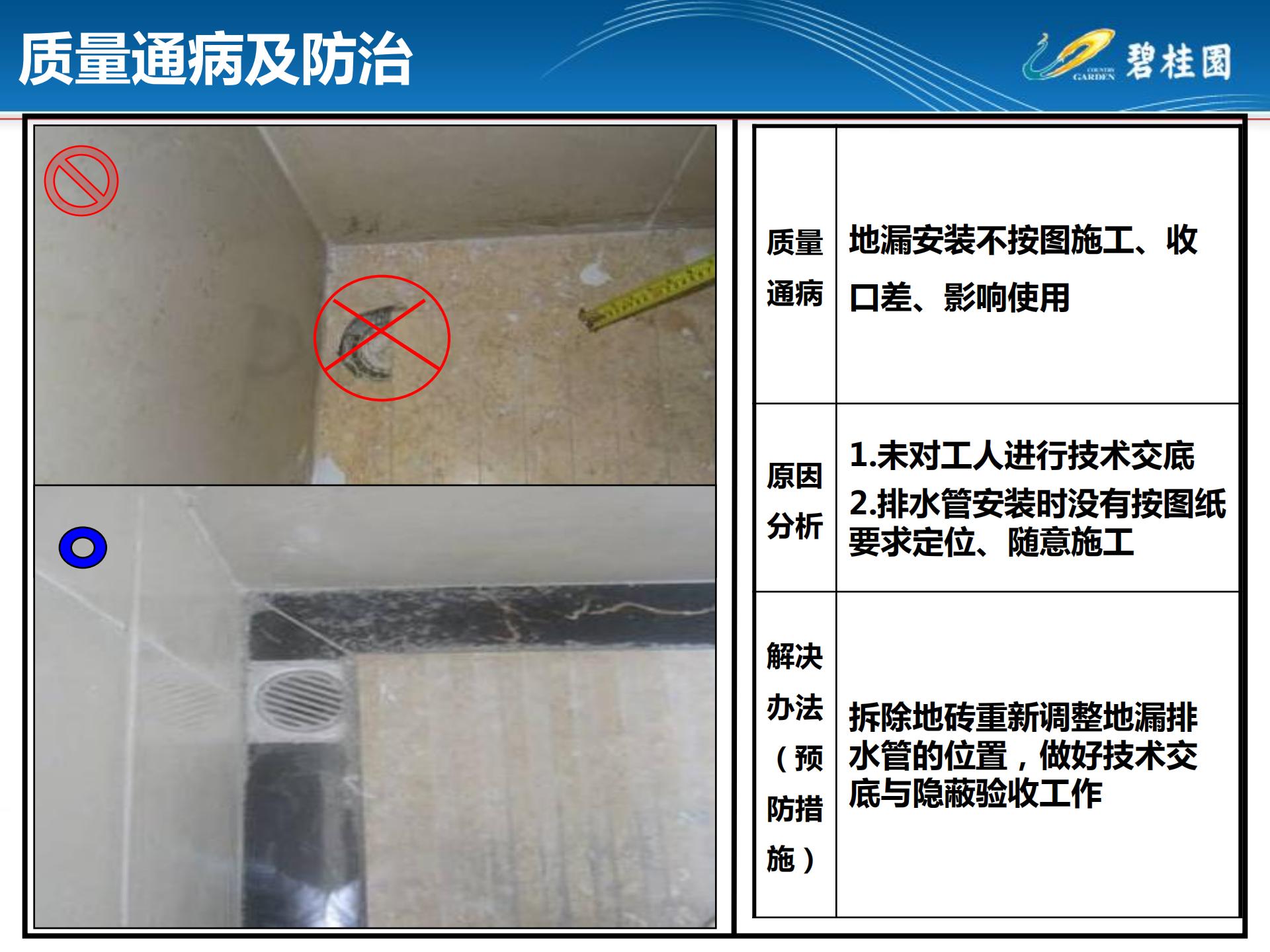 房建机电安装通病图,室内施工工艺质量通病