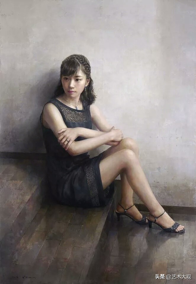 木原和敏人物油画,日本画家超写实人物油画欣赏