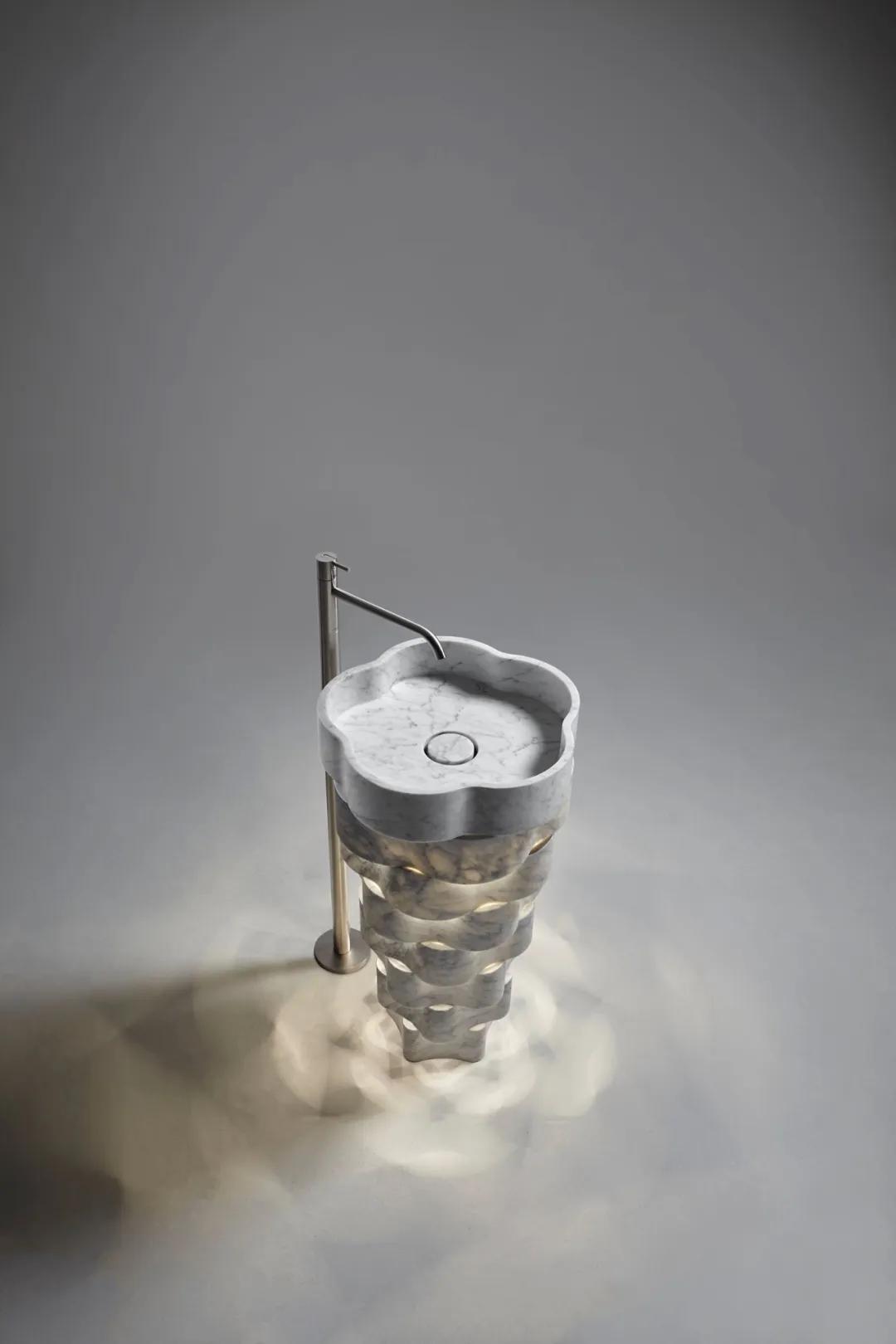 高颜值小型洗手池一体,100款超美的景观雕塑