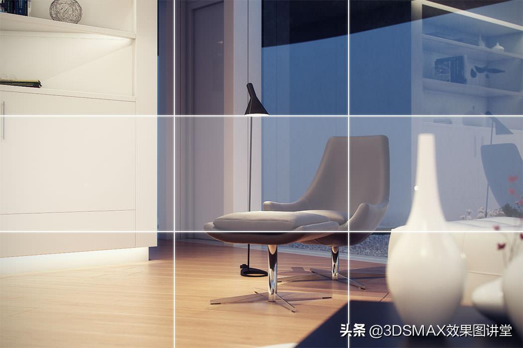 「室内效果图」3D效果图黄昏室内和室外的打光技巧