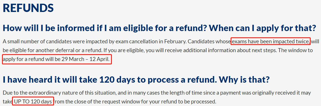 协会官宣：CFA考试被延期两次的全额退款申请通知